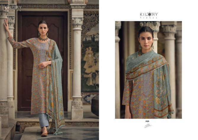 Tesoro By Kilory Trendz 641-648 Cotton Dress Material Catalog